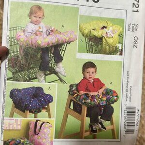 McCall’s Crafts Sewing Pattern (#5721) – Baby Shopping Cart & High Chair Covers